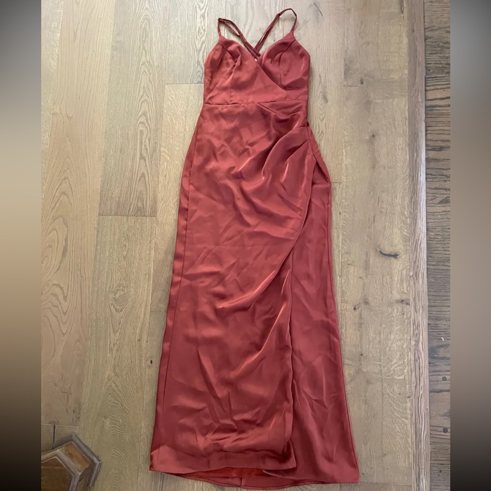 Lulus Satin Maxi Dress